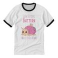 Low Social Battery Cute Snail With House Introvert Cozy Home Unisex Cotton Ringer T-Shirt Low Social Battery Cute Snail With House Introvert Cozy Home Unisex Cotton Ringer T-Shirt