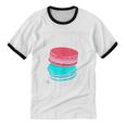Macaroons Dessert Antisocial Introvert Pastries Food Lover Unisex Cotton Ringer T-Shirt