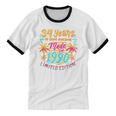 Made In 1990 Limited Edition 90s Nostalgia 34th Birthday Unisex Cotton Ringer T-Shirt Made In 1990 Limited Edition 90s Nostalgia 34th Birthday Unisex Cotton Ringer T-Shirt