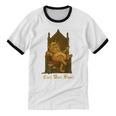 Medieval Cat Sarcastic Queen Lazy King Introvert Kitty Unisex Cotton Ringer T-Shirt