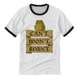 Medieval Frog Meme Sarcastic Introvert Humor Fantasy Unisex Cotton Ringer T-Shirt