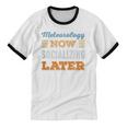 Meteorology Now Minimal Socializing Introvert Vintage Unisex Cotton Ringer T-Shirt