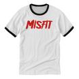 Misfit Outfit And Costume Introvert Apparel Unisex Cotton Ringer T-Shirt