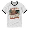 I Miss My Pre-Internet Brain Digital Nostalgia Retro Unisex Cotton Ringer T-Shirt