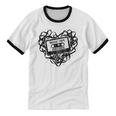 Mixed Tape Emotions Music Lover Nostalgia Quote Premium Tri-Blend Unisex Cotton Ringer T-Shirt