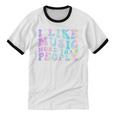 I Like Music More Than People Introvert Musician Retro Unisex Cotton Ringer T-Shirt I Like Music More Than People Introvert Musician Retro Unisex Cotton Ringer T-Shirt