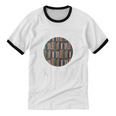 Me Myself And Silence Sarcastic Reading Books Introvert Top Unisex Cotton Ringer T-Shirt
