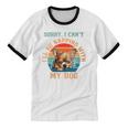 Napping Chihuahua Dog Breed Sleeping Pet Pup Introvert Unisex Cotton Ringer T-Shirt