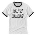 Nineties Era Nostalgia Lover Retro Born 90s Baby Vibes Unisex Cotton Ringer T-Shirt Nineties Era Nostalgia Lover Retro Born 90s Baby Vibes Unisex Cotton Ringer T-Shirt