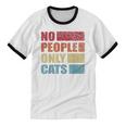 No People Only Cats Introvert Unisex Cotton Ringer T-Shirt No People Only Cats Introvert Unisex Cotton Ringer T-Shirt