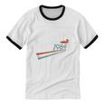 Nostalgia 80s Duck Goose Distressed Unisex Cotton Ringer T-Shirt