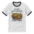 Not Anti Social Im Just A Turtle Sarcastic Introvert Humor Premium Tri-Blend Unisex Cotton Ringer T-Shirt Not Anti Social Im Just A Turtle Sarcastic Introvert Humor Premium Tri-Blend Unisex Cotton Ringer T-Shirt