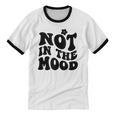 Not In The Mood Anti Social Introvert Sarcastic Retro Unisex Cotton Ringer T-Shirt Not In The Mood Anti Social Introvert Sarcastic Retro Unisex Cotton Ringer T-Shirt