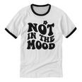 Not In The Mood Anti Social Introvert Sarcastic Retro Unisex Cotton Ringer T-Shirt Not In The Mood Anti Social Introvert Sarcastic Retro Unisex Cotton Ringer T-Shirt