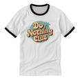 Do Nothing Club Lazy Introvert Gen Y Millennials Unisex Cotton Ringer T-Shirt
