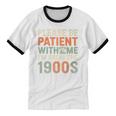 Old People Please Be Patient With Me I'm From The 1900s Premium Unisex Cotton Ringer T-Shirt