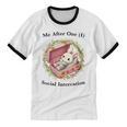 Me After One Social Interaction Introvert Saying Unisex Cotton Ringer T-Shirt Me After One Social Interaction Introvert Saying Unisex Cotton Ringer T-Shirt