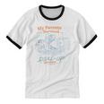 My Parents Survived Dial Up Internet Nostalgia Turtle Unisex Cotton Ringer T-Shirt