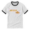 I Like Pasta And Maybe 3 People Introvert Foodie Premium Unisex Cotton Ringer T-Shirt I Like Pasta And Maybe 3 People Introvert Foodie Premium Unisex Cotton Ringer T-Shirt