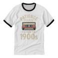 Patience Please I'm From The 1900s Cassette Unisex Cotton Ringer T-Shirt