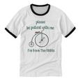 Pleas e Be Pat Ient Wit h Me I'm From The 1900s Unisex Cotton Ringer T-Shirt Pleas e Be Pat Ient Wit h Me I'm From The 1900s Unisex Cotton Ringer T-Shirt