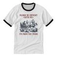 Please Be-Patient-With-Me I'm From The 1900s Unisex Cotton Ringer T-Shirt