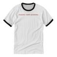 Please Chew Quieter Sarcastic Quote Introvert Minimal Unisex Cotton Ringer T-Shirt Please Chew Quieter Sarcastic Quote Introvert Minimal Unisex Cotton Ringer T-Shirt