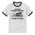 Please Patience I'm From The 1900s Vintage Western Unisex Cotton Ringer T-Shirt Please Patience I'm From The 1900s Vintage Western Unisex Cotton Ringer T-Shirt