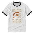 Please Be Patient I'm From The 1900s – Vintage Tape Unisex Cotton Ringer T-Shirt