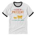 Please Be Patient With Me I'm From The 1900s 2024 Mom Dad Unisex Cotton Ringer T-Shirt