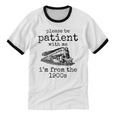 Please Be Patient With Me I'm From The 1900s Aged Train Unisex Cotton Ringer T-Shirt