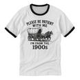 Please Be Patient With Me I'm From The 1900s Boomer Premium Tri-Blend Unisex Cotton Ringer T-Shirt