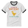 Please Be Patient With Me I'm From The 1900s Dinosaur Premium Unisex Cotton Ringer T-Shirt Please Be Patient With Me I'm From The 1900s Dinosaur Premium Unisex Cotton Ringer T-Shirt