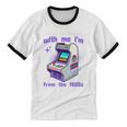 Please Be Patient With Me I'm From The 1900s Gamer Gaming Premium Unisex Cotton Ringer T-Shirt Please Be Patient With Me I'm From The 1900s Gamer Gaming Premium Unisex Cotton Ringer T-Shirt