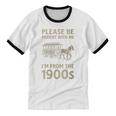 Please Be Patient With Me I'm From The 1900s Horse Carriage Unisex Cotton Ringer T-Shirt