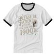 Please Be Patient With Me I'm From The 1900s 1900s Premium Unisex Cotton Ringer T-Shirt