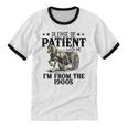 Please Patient I'm From The 1900s Quote Vintage Horse Unisex Cotton Ringer T-Shirt