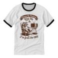 Please Be Patient With Me I'm From The 1900s Raccoon Vintage Unisex Cotton Ringer T-Shirt