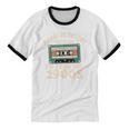 Please Patient I'm From The 1900s Retro Cassette Humor Unisex Cotton Ringer T-Shirt
