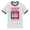 Please Be Patient I'm From The 1900s Retro Cassette Tape Unisex Cotton Ringer T-Shirt