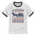Please Be Patient With Me I'm From The 1900s Retro Nostalgic Unisex Cotton Ringer T-Shirt