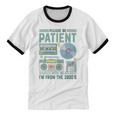 Please Be Patient With Me I'm From The 1900s Retro Vintage Premium Unisex Cotton Ringer T-Shirt