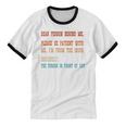 Please Be Patient With Me I'm From The 1900s Sarcastic Premium Unisex Cotton Ringer T-Shirt