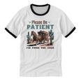 Please Be Patient I'm From The 1900s Stagecoach Western Vint Premium Tri-Blend Unisex Cotton Ringer T-Shirt Please Be Patient I'm From The 1900s Stagecoach Western Vint Premium Tri-Blend Unisex Cotton Ringer T-Shirt