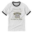 Please Be Patient With Me I'm From The 1900s Telephone Unisex Cotton Ringer T-Shirt