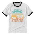 PLEASE BE PATIENT I'M FROM THE 1900s Vintage 1900s 90s Premium Tri-Blend Unisex Cotton Ringer T-Shirt