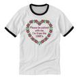 Please Be Patient With Me I'm From The 1900S Vintage Floral Premium Tri-Blend Unisex Cotton Ringer T-Shirt