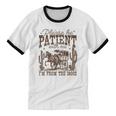 Please Be Patient With Me I'm From The 1900s Vintage Western Unisex Cotton Ringer T-Shirt