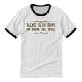 Please Slow Down I'm From The 1900s Unisex Cotton Ringer T-Shirt