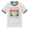 Pluto Never Forget Space Nostalgia Astronomy Humor Unisex Cotton Ringer T-Shirt Pluto Never Forget Space Nostalgia Astronomy Humor Unisex Cotton Ringer T-Shirt